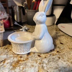 Scentsy Happy Hare White Ceramic Figurine